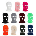 3-Hole Knitted Full Face Cover Ski Mask 3 Holes Neck Gaiter, Winter Ski Hat Warm Knit Beanie for Outdoor Sports